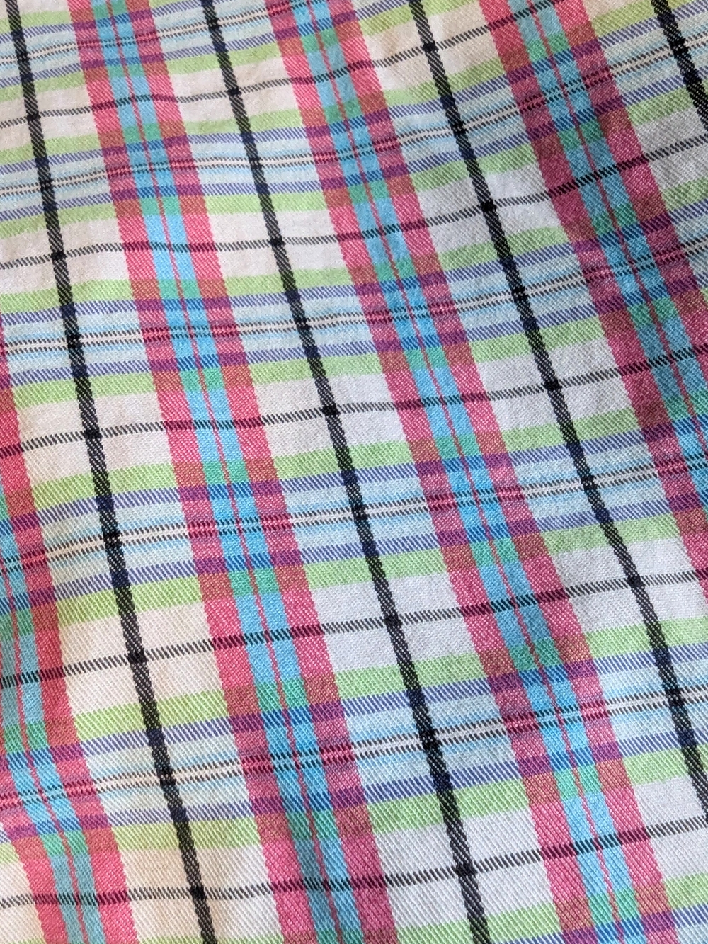 Liz Claiborne Multicolor Plaid Bermuda Shorts - Pink Blue Green Black